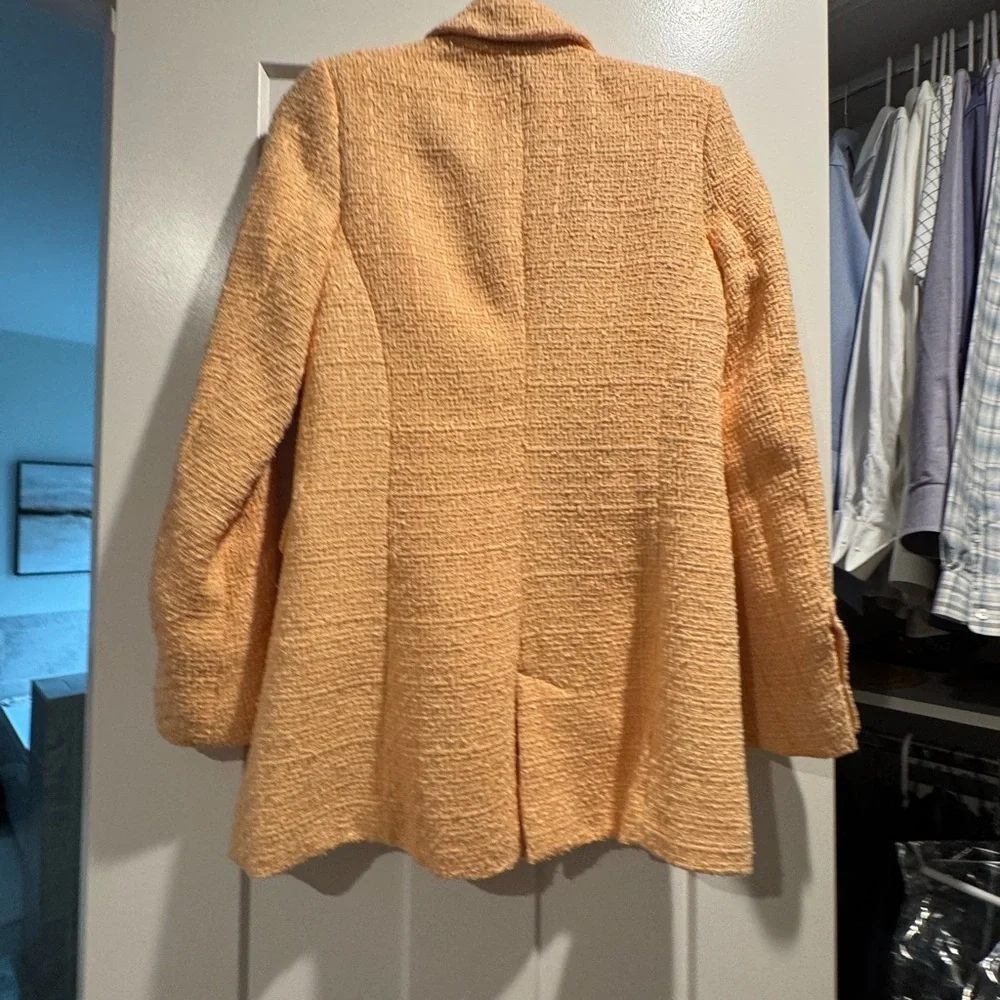 Elegant Women's Blazer in Peach by Jason Wu - Picture 5 of 6